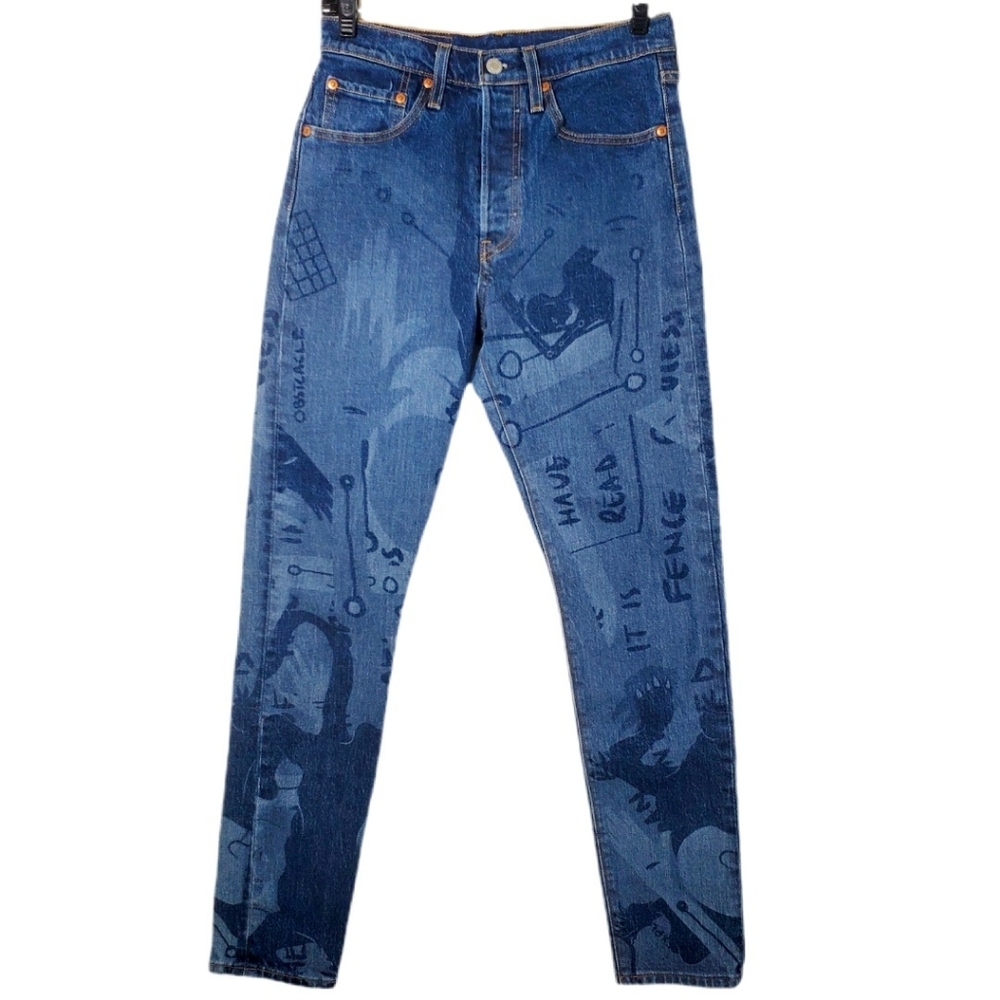 Levi's Gianni‎ Lee Future Finish 501 Button Fly Jeans Limited Edition Streetwear